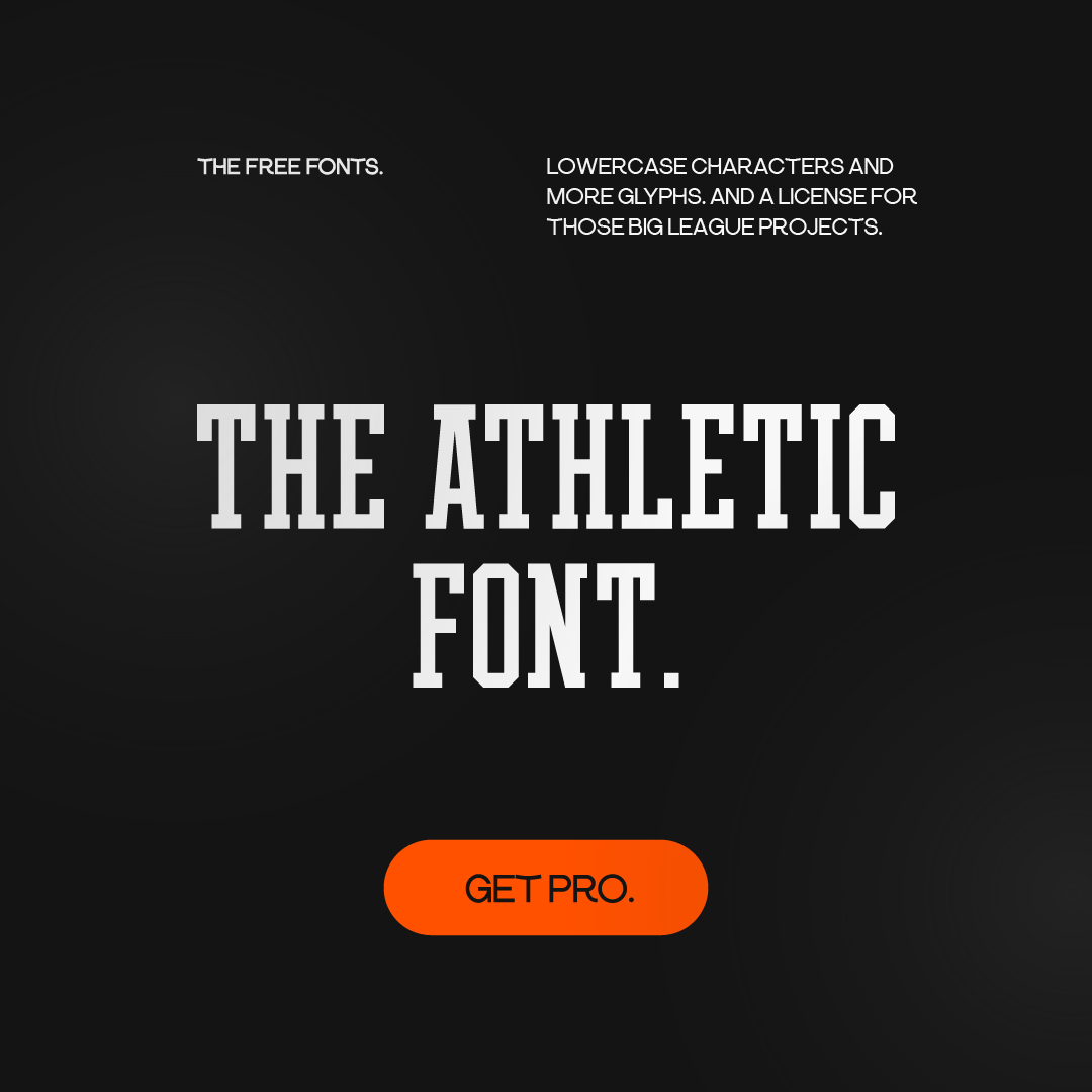 THE ATHLETIC FONT FREE